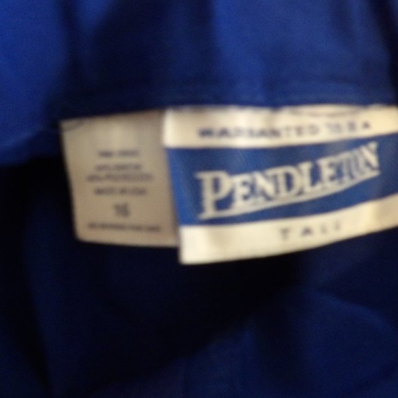 Retro Pendleton High Rise Straight Pants Sz 16 - Picture 5 of 5